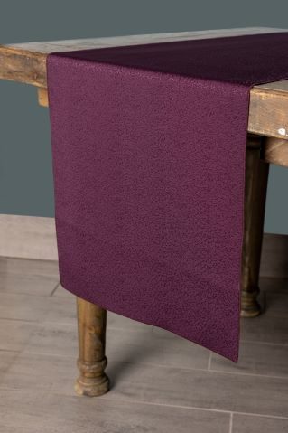 Soiree Eggplant table runner
